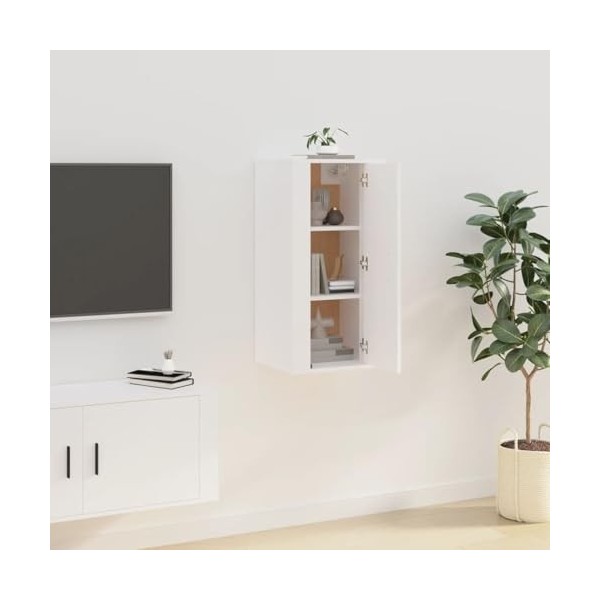 VEEKI Meuble TV, Meuble TV Suspendu, Meuble, Meuble TV avec Rangement，Meuble Industriel, Convient pour Salon ou Chambre, Mura