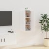 VEEKI Meuble TV, Meuble TV Suspendu, Meuble, Meuble TV avec Rangement，Meuble Industriel, Convient pour Salon ou Chambre, Mura