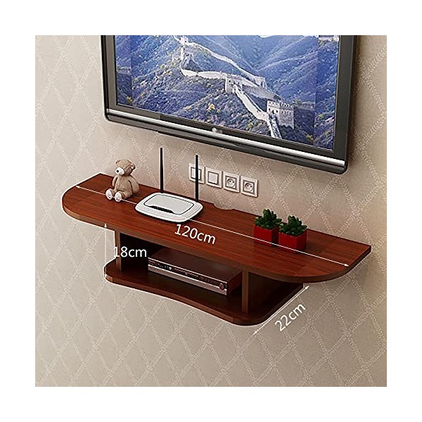 EGOMED Meuble TV Flottant Meuble TV Flottant, étagère Murale, Support de Console TV Flottant, télécommandes, Lecteur DVD, Sup