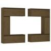 Générique Meubles TV 6 pcs Marron Miel Bois Massif de pin,53.6 KG,3100202, Meubles, Meubles TV