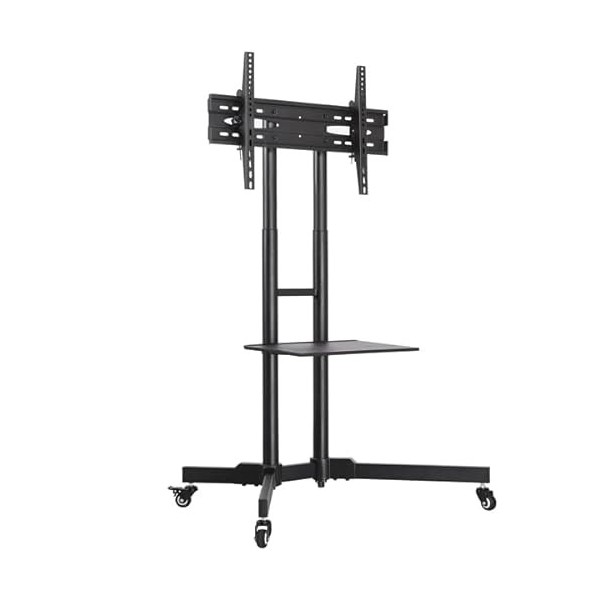Abician Support TV sur Pied à roulettes pour 32 à 75 Pouce écrans/LCD/LED/Plasma Support TV Mobile avec Freins avec Gestion d
