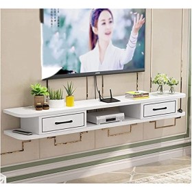 Meuble TV Meuble TV Unités Murales pour Salon Meuble TV Meuble Mural Console Média avec 3 Rangements pour Centre De Divertiss