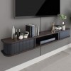 CENAP Meuble TV Flottant étagère TV Murale Centre de Divertissement Console multimédia en Bois Meuble de Rangement Suspendu c