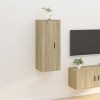 VEEKI Meuble TV, Meuble TV Suspendu, Meuble, Meuble TV avec Rangement，Meuble Industriel, Convient pour Salon ou Chambre, Mura