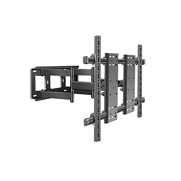 HILLPORT Support Mural TV 75-120 Pouces Fixation Murale Tele Orientable Inclinable, Bras Télévision Mural Articulé Vesa Max d