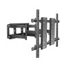 HILLPORT Support Mural TV 75-120 Pouces Fixation Murale Tele Orientable Inclinable, Bras Télévision Mural Articulé Vesa Max d