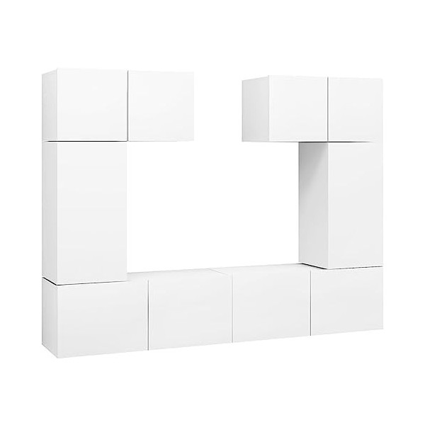 VEEKI Meuble TV, Meuble TV Suspendu, Meuble, Meuble TV avec Rangement，Meuble Industriel, Convient pour Salon ou Chambre, Ense