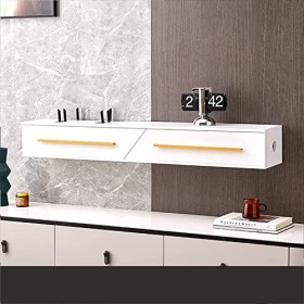 EGOMED Meuble TV Flottant Meuble TV Mural Meuble TV Flottant, étagère de Rangement pour décodeur multimédia, Meuble TV Mural 