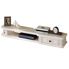 Brooke shop Meuble TV flottant, support de boîte de câble pour meuble TV mural avec cloisons flottantes, support de jeu dans 