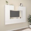 VEEKI Meuble TV, Meuble TV Suspendu, Meuble TV Industriel, Meuble TV Bois, Meuble Chambre, Convient pour Salon ou Chambre, En