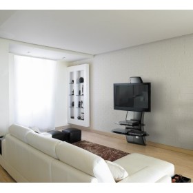 Meliconi Ghost Design 2000 Support Mural pour TV Plasma/LCD Noir Carbone