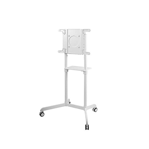 KIMEX - Support TV - à roulettes - pour écran 37"-70" - Compatible Samsung Flip® et Microsoft Surface Hub® 2s - Blanc - 030-3