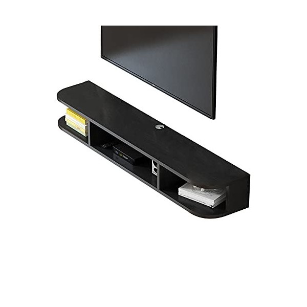 Meuble TV Flottant, Console Média Murale, Étagère De Composants De Meuble TV Flottant pour Étagère De Stockage Audio Et Vidéo