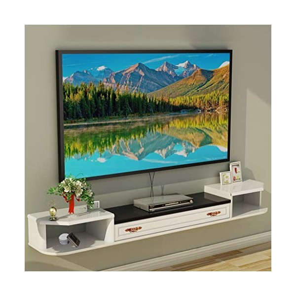 Meuble de télévision Mural Chambre Salon étagère Murale routeur Set Top Box Étagère de Rangement pour Lecteur DVD étagère da