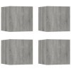 Meubles TV muraux 4 pcs Sonoma gris 30,5x30x30 cm