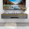 Suuim Meuble TV Mural 70/90/110 cm, étagère de décodeur, Petite Console multimédia Murale, Meuble TV Flottant, Meuble TV, éta