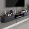EsEntL Meuble TV Flottant Meuble TV Flottant Étagère TV Murale Centre de Divertissement Console multimédia en Bois Meuble de 