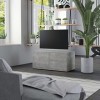 VEEKI Meuble TV, Meuble TV Suspendu, Meuble TV Blanc, Meuble TV Industriel, Meubles de Salon, Salon, Chambre, Cadre en Acier,