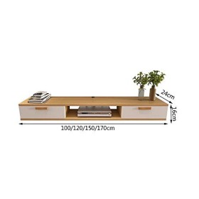 Étagère flottante, meuble TV mural, support de rangement mural, console TV, support de rangement multimédia pour la maison, m