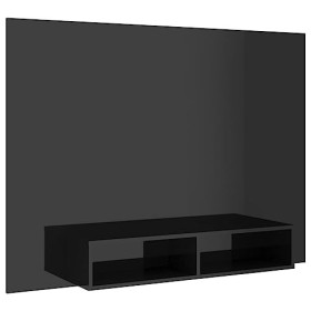 VEEKI Meuble TV, Meuble TV Suspendu, Meuble TV Blanc, Meuble TV Industriel, Meubles de Salon, Salon, Chambre, Cadre en Acier,