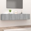 Meubles-TV Meuble TV 2 pièces Gris Sonoma 80x30x30 cm Bois dingénierie