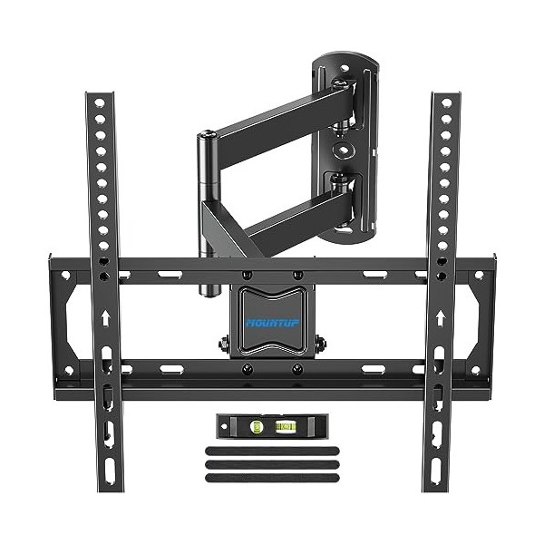 Mountup MU0011 Support Mural pour TV 26" à 55" avec rallonge 19,6" inclinable, pivotant et Rotatif jusquà 27,2 kg VESA 400 x