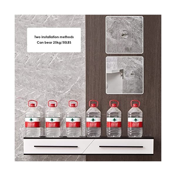 EGOMED Meuble TV Flottant Meuble TV Mural Meuble TV Flottant, étagère de Rangement pour décodeur multimédia, Meuble TV Mural 