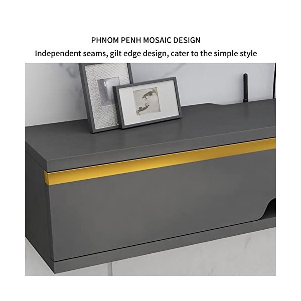 EsEntL Meuble TV Mural 70/90/110 cm, étagère de décodeur, Petite Console multimédia Murale, Meuble TV Flottant, Meuble TV, ét