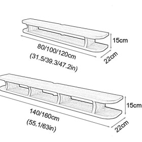 EsEntL Meuble TV Unités Murales TV pour Salon Console TV Meuble TV Armoire Murale Adapté Au Salon Chambre Bureau Conception F