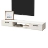 EsEntL Meuble TV Flottant, Armoire de Rangement/étagères de Rangement pour Console multimédia de Centre de Divertissement Mur
