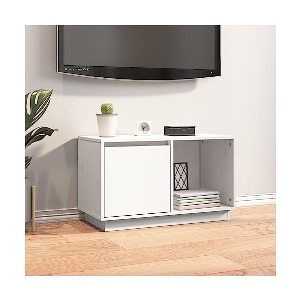 VEEKI Meuble TV, Meuble TV Suspendu, Meuble TV Industriel, Meuble TV Bois, Meuble Chambre, Convient pour Salon ou Chambre, Bl