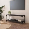 VEEKI Meuble TV, Meuble TV Suspendu, Meuble TV Industriel, Meuble TV Bois, Meuble Chambre, Convient pour Salon ou Chambre, No