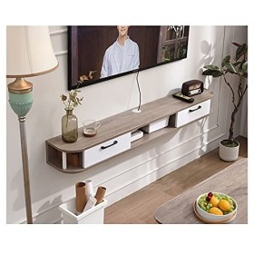 StrOux Meuble TV Flottant Meuble TV Meuble TV Unités murales pour Salon Meuble TV Meuble Mural Console multimédia avec 3 rang