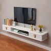 GLHalfM Meuble TV Flottant Meuble TV Suspendu Meuble TV Mural Meuble TV Suspendu Divertissement Media Center Console de Stock