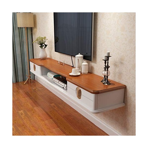 GLHalfM Meuble TV Flottant Meuble TV Suspendu Meuble TV Mural Meuble TV Suspendu Divertissement Media Center Console de Stock