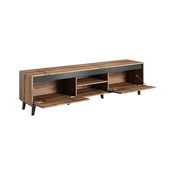 Meuble TV 170x49x38 cm Chêne Wotan NORDIS II Meuble Hi-FI Luxueux sideboeard Commode sur Pied
