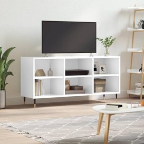 VEEKI Meuble TV, Meuble TV Suspendu, Meuble TV Industriel, Meuble TV Bois, Meuble Chambre, Convient pour Salon ou Chambre, Bl