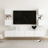 VEEKI Meuble TV, Meuble TV Suspendu, Meuble, Meuble TV avec Rangement，Meuble Industriel, Convient pour Salon ou Chambre, Ense