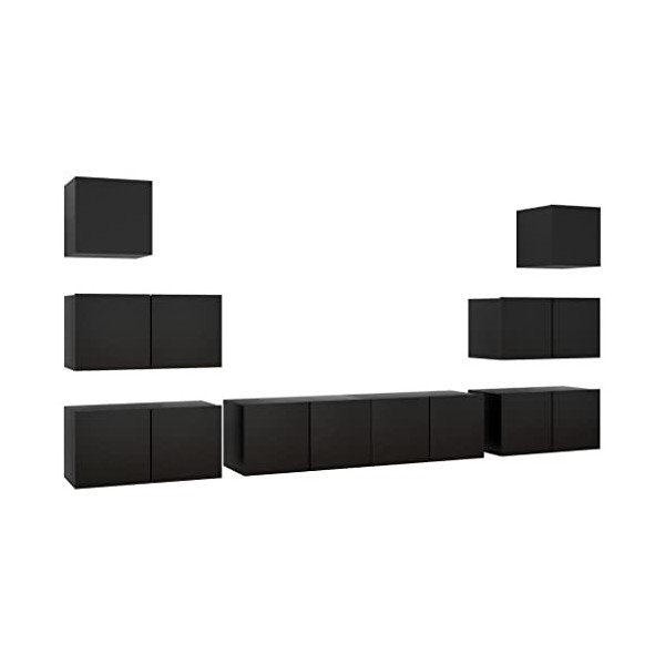 VEEKI Meuble TV, Meuble TV Suspendu, Meuble, Meuble TV avec Rangement，Meuble Industriel, Convient pour Salon ou Chambre, Ense