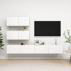 VEEKI Meuble TV, Meuble TV Suspendu, Meuble, Meuble TV avec Rangement，Meuble Industriel, Convient pour Salon ou Chambre, Ense