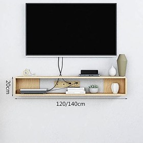 YokIma Meuble TV Flottant, Console Multimédia TV pour Salon, Salle de Divertissement, Bureau, Unité de Divertissement Murale 