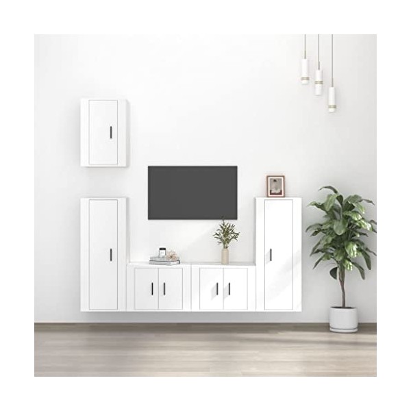 VEEKI Meuble TV, Meuble TV Suspendu, Meuble TV Industriel, Meuble TV Bois, Meuble Chambre, Convient pour Salon ou Chambre, En