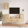 VEEKI Meuble TV, Meuble TV Suspendu, Meuble TV Industriel, Meuble TV Bois, Meuble Chambre, Convient pour Salon ou Chambre, En