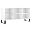 Générique Meuble TV Blanc Brillant 103,5x30x50 cm Bois dingénierie,17.9 KG,826998, Meubles, Meubles TV