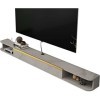 Meuble TV Flottant Composant Shelfo Unité De Stockage Vidéo Console Média Murale Meuble TV Flottant avec Porte Réservée Wihol
