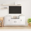 KEAAN Home Hardware Businese Meuble TV 3 pièces en bois dingénierie Blanc