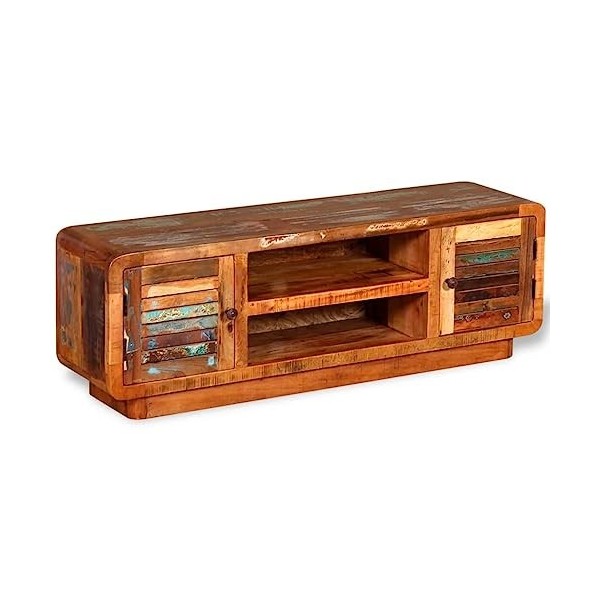 Meuble TV, Banc TV Support de Télévision Table TV Bas Armoire Basse Meuble TV Bois de récupération Massif 120 x 30 x 40 cm