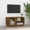 Générique Meuble TV Marron Miel 80x35x40,5 cm Bois de pin Massif,9.7 KG,814467, Meubles, Meubles TV