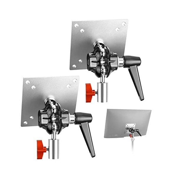NEEWER Lot de 2 adaptateurs de Montage pour Moniteur avec Support VESA, Adaptateur de Support de lumière en Alliage dalumini