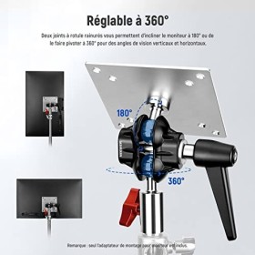 NEEWER Lot de 2 adaptateurs de Montage pour Moniteur avec Support VESA, Adaptateur de Support de lumière en Alliage dalumini